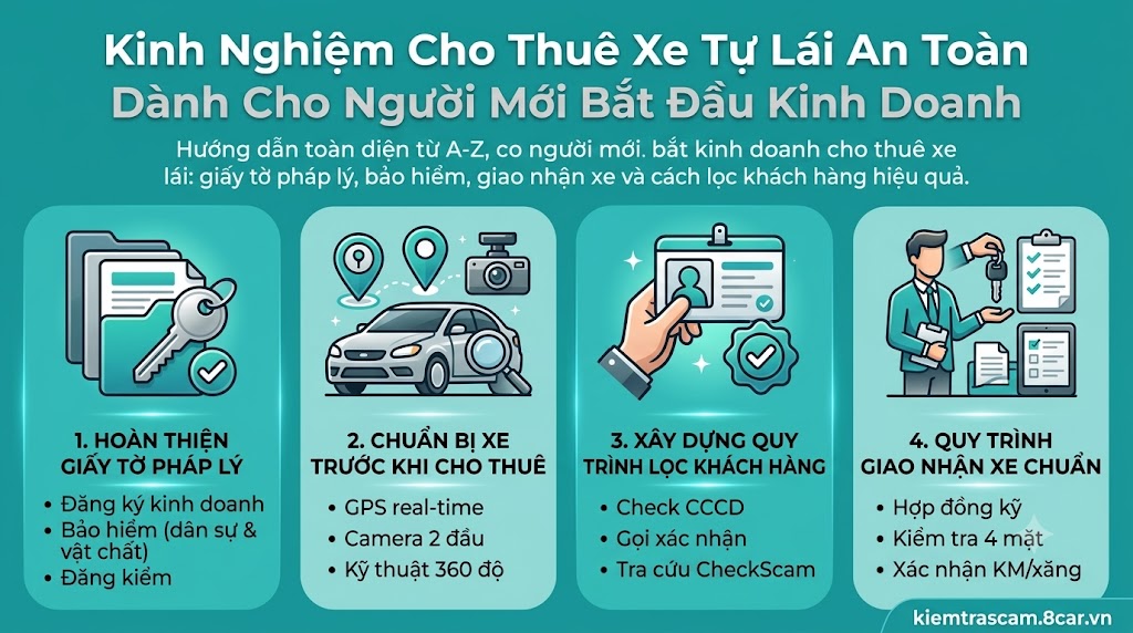 Kinh Nghiệm Cho Thuê Xe Tự Lái An Toàn Dành Cho Người Mới Bắt Đầu Kinh Doanh