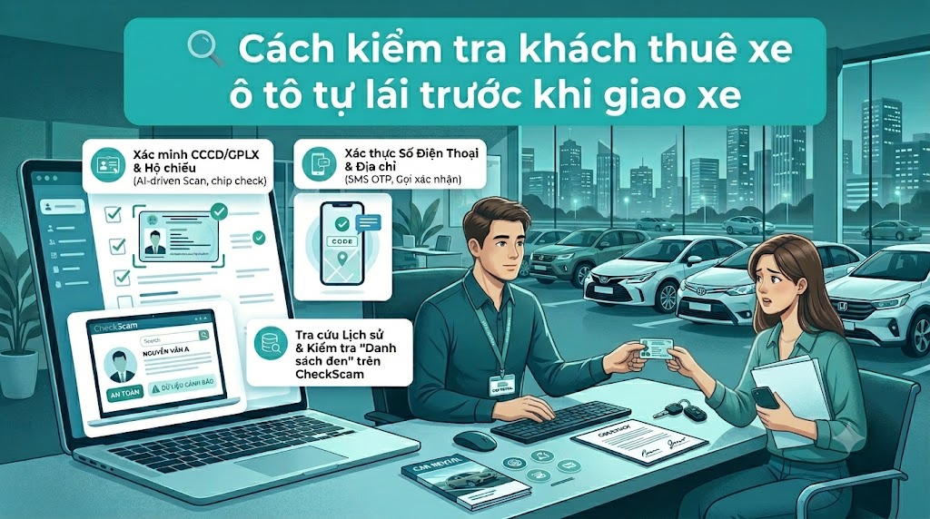 Cách Kiểm Tra Khách Thuê Xe Ô Tô Tự Lái Trước Khi Giao Xe