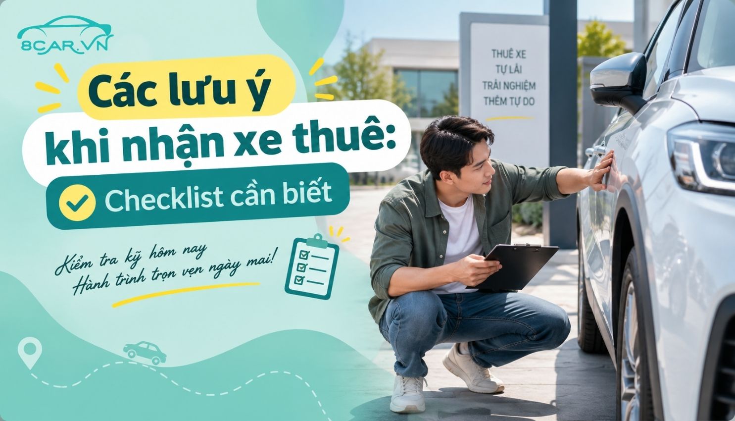 Các lưu ý khi nhận xe thuê: Checklist cần biết