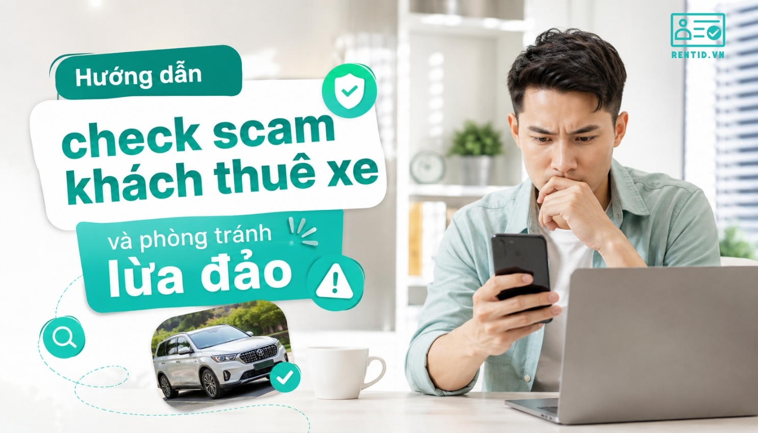 Hướng dẫn check scam khách thuê xe và phòng tránh lừa đảo