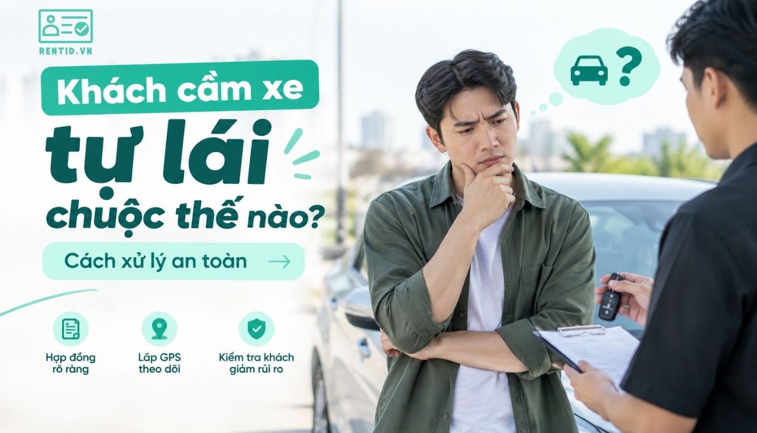 Khách cầm xe tự lái chuộc thế nào? Cách xử lý an toàn