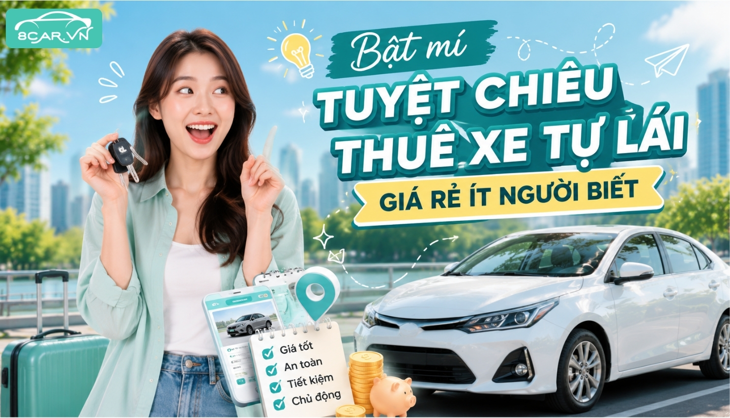 Bật mí tuyệt chiêu thuê xe tự lái giá rẻ ít người biết